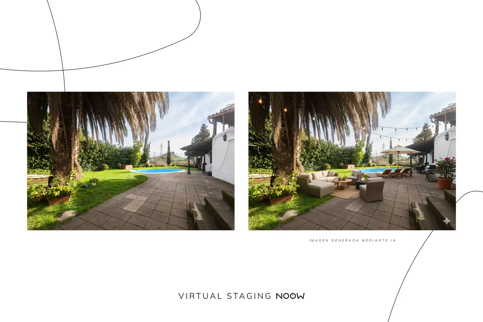 Jardín de Casa o chalet en venta en El Rosario