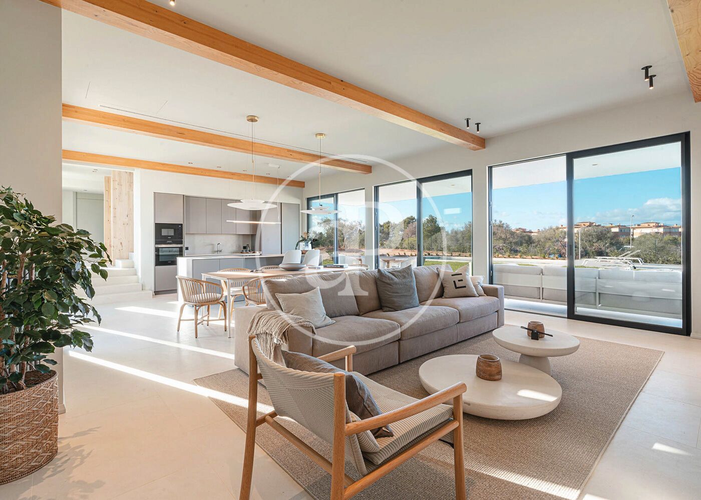 Living room of House or chalet for sale in  Palma de Mallorca  with Air Conditioner, Heating and Private garden