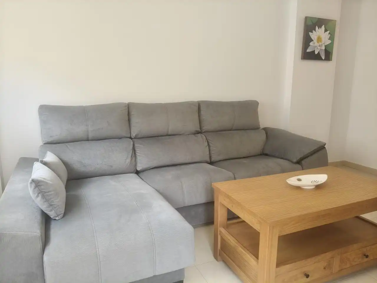 Sala de estar de Piso de alquiler en Málaga con Terraza, Amueblado y Piscina comunitaria