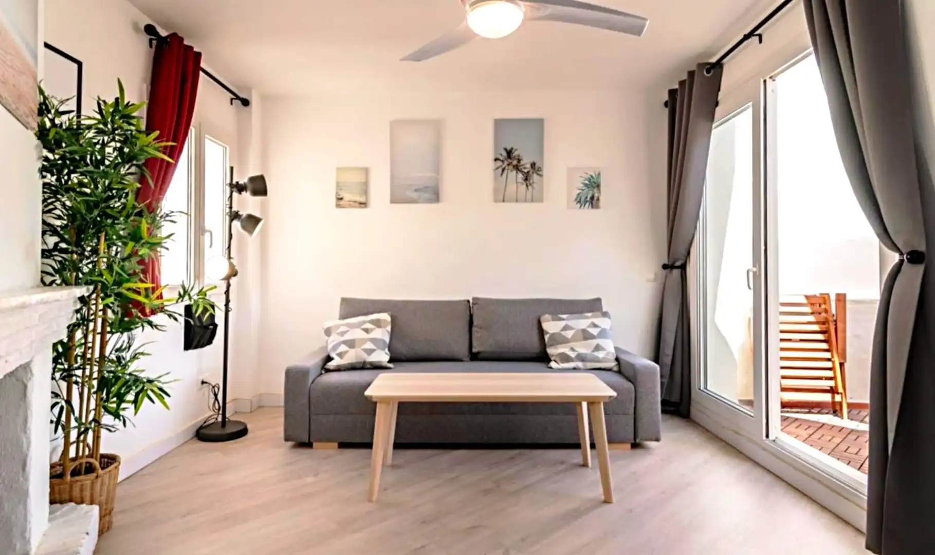 Wohnzimmer von Wohnung zum Verkauf in Benalmádena mit Klimaanlage, Heizung und Terrasse