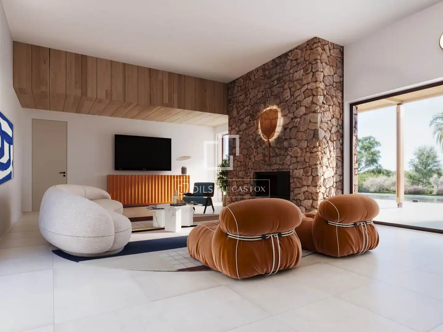 Sala de estar de Casa o chalet en venta en Formentera con Aire acondicionado, Calefacción y Jardín privado