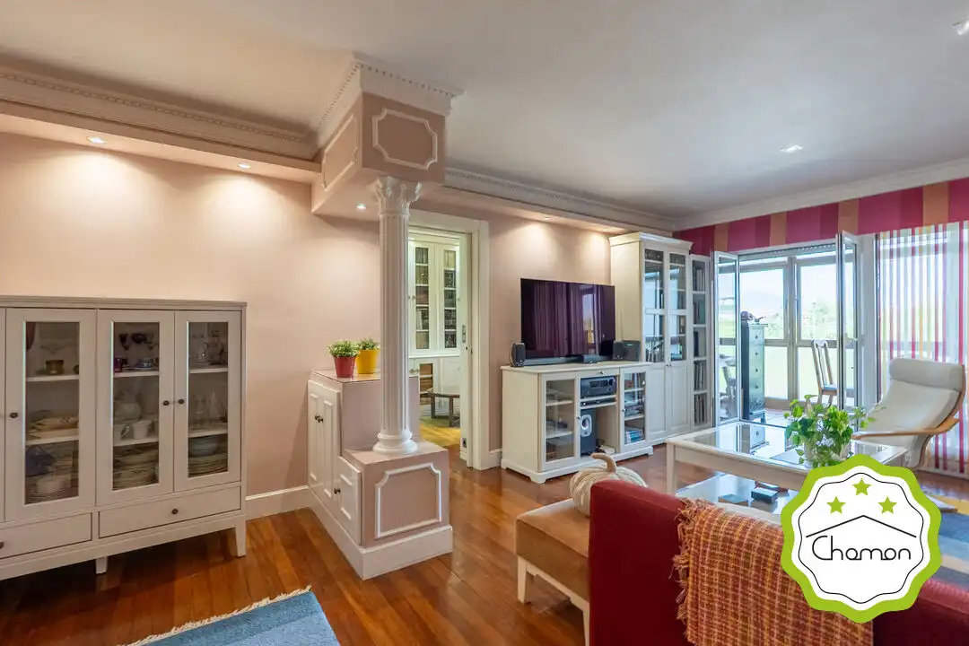 Wohnzimmer von Wohnung zum Verkauf in Leioa mit Heizung, Privatgarten und Terrasse