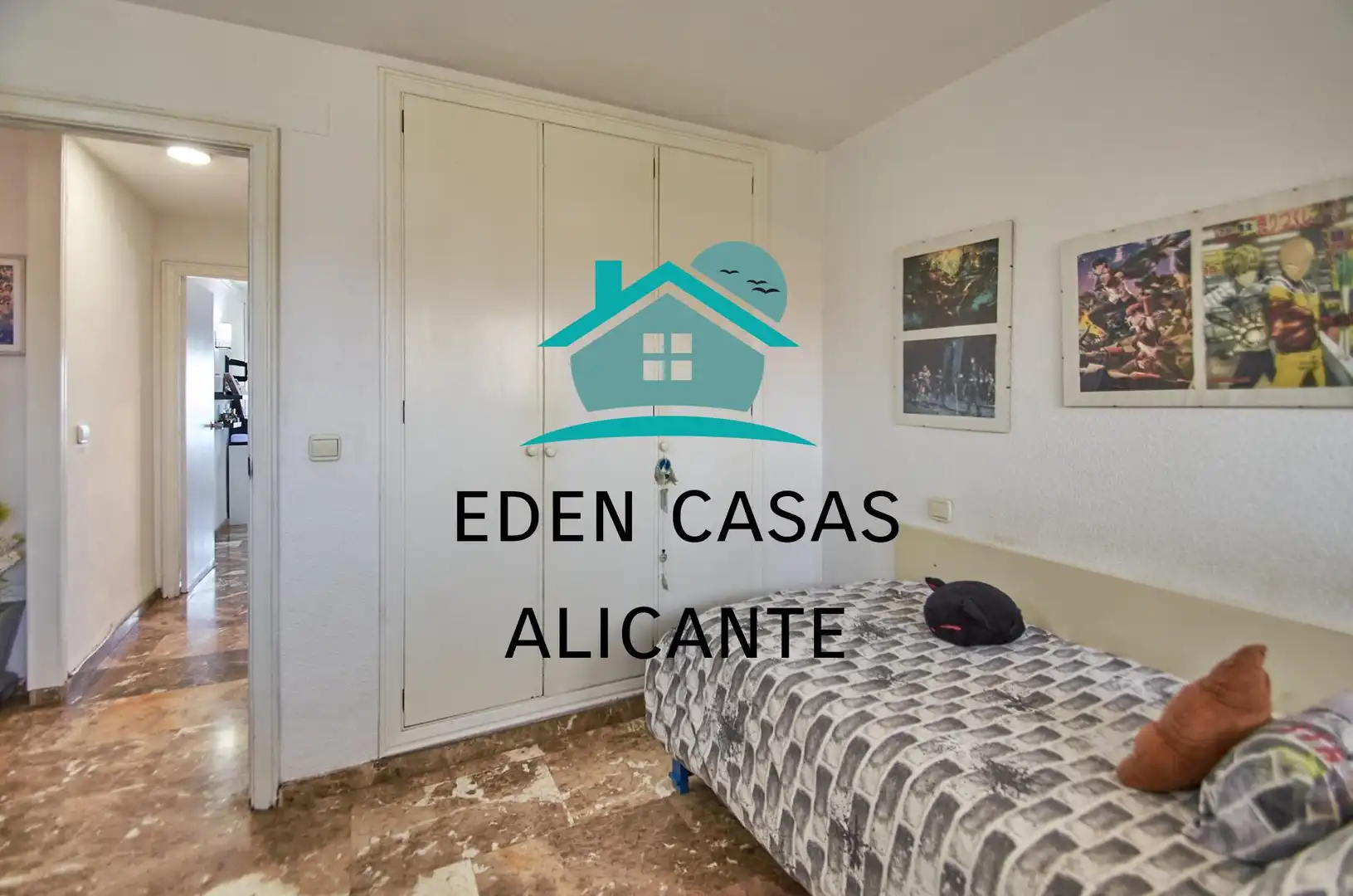 Schlafzimmer von Wohnungen zum Verkauf in Alicante / Alacant mit Klimaanlage, Heizung und Privatgarten
