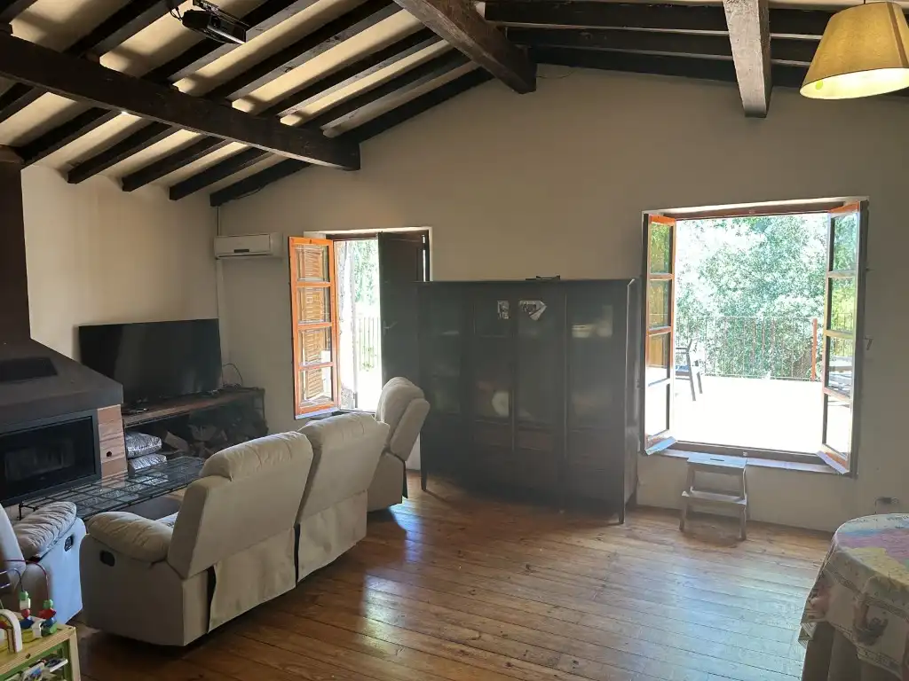 Sala de estar de Casa o chalet de alquiler en Valencia de Alcántara con Piscina