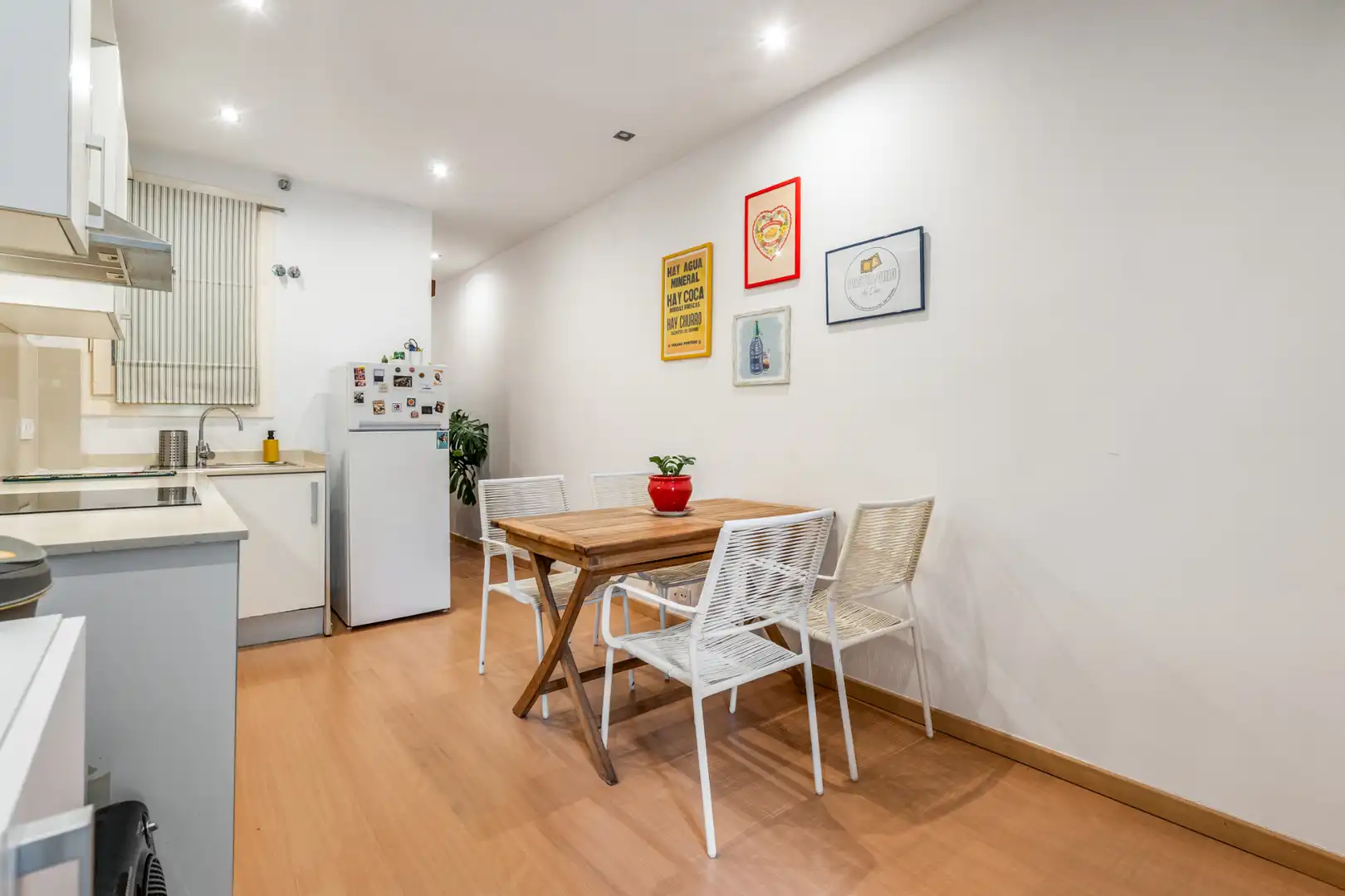 Esszimmer von Wohnung zum Verkauf in Barcelona mit Klimaanlage, Heizung und Balkon