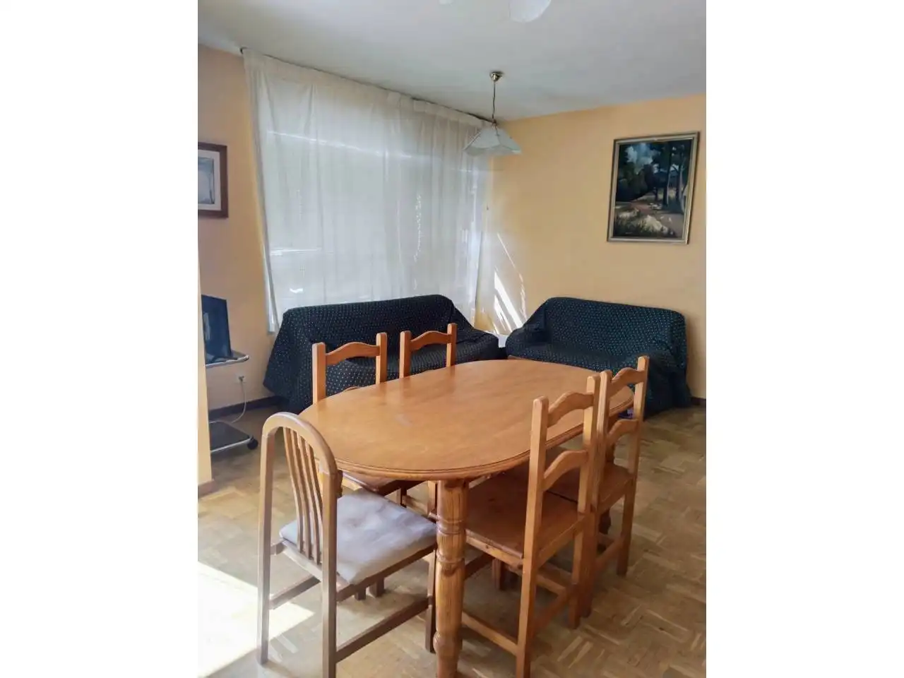 Dining room of Flat for rent in Burgos  with Heating, Parquet flooring and Terrace