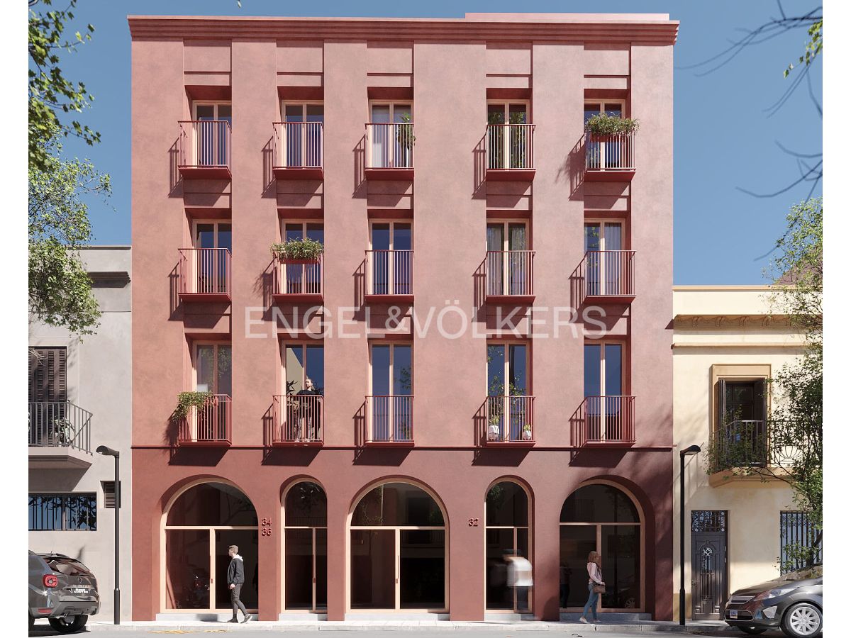 Exterior view of Apartment for sale in  Barcelona Capital  with Air Conditioner, Heating and Terrace