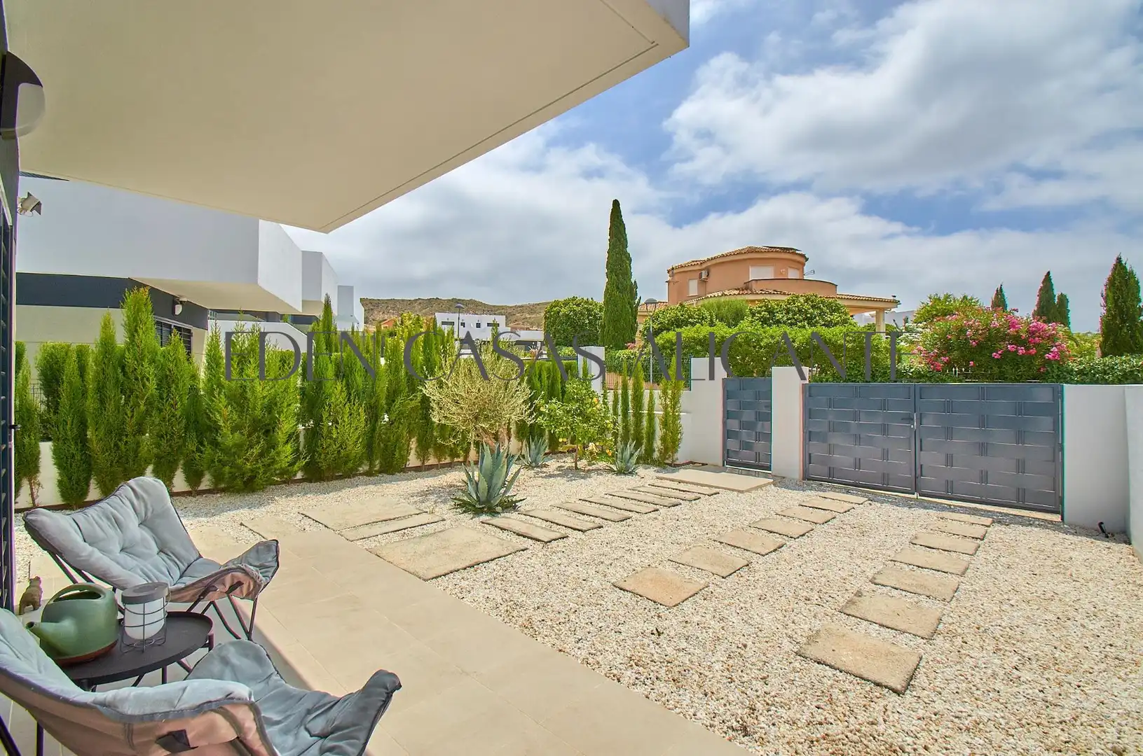 Terraza de Casa adosada en venta en Busot con Aire acondicionado, Calefacción y Jardín privado