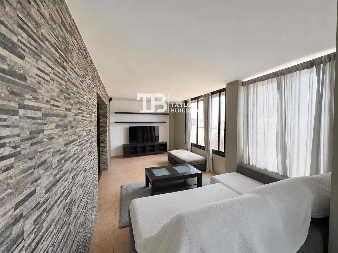 Living room of Attic for sale in  Palma de Mallorca  with Air Conditioner, Heating and Terrace