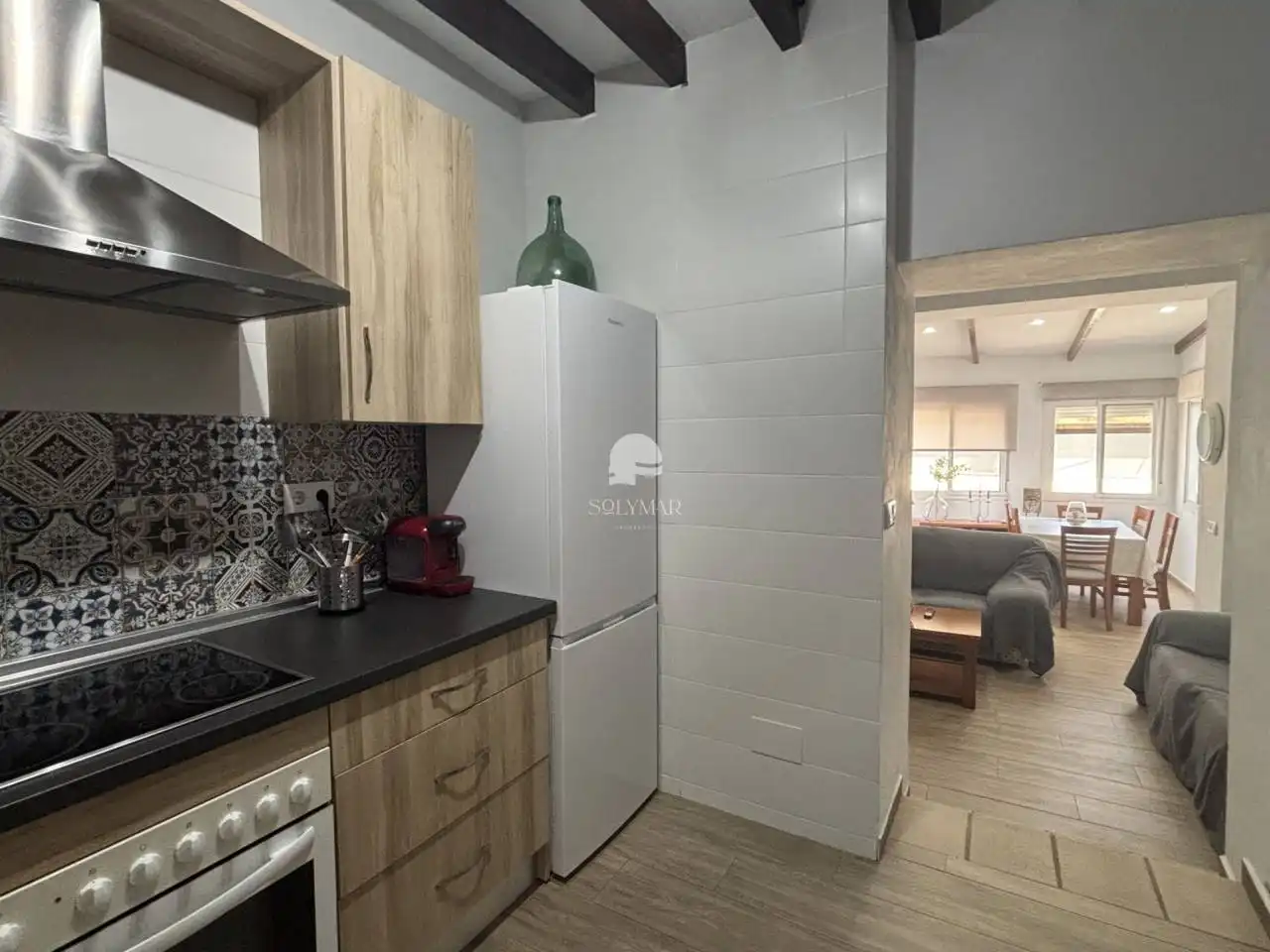 Cocina de Casa o chalet de alquiler en Canillas de Aceituno con Aire acondicionado, Calefacción y Jardín privado