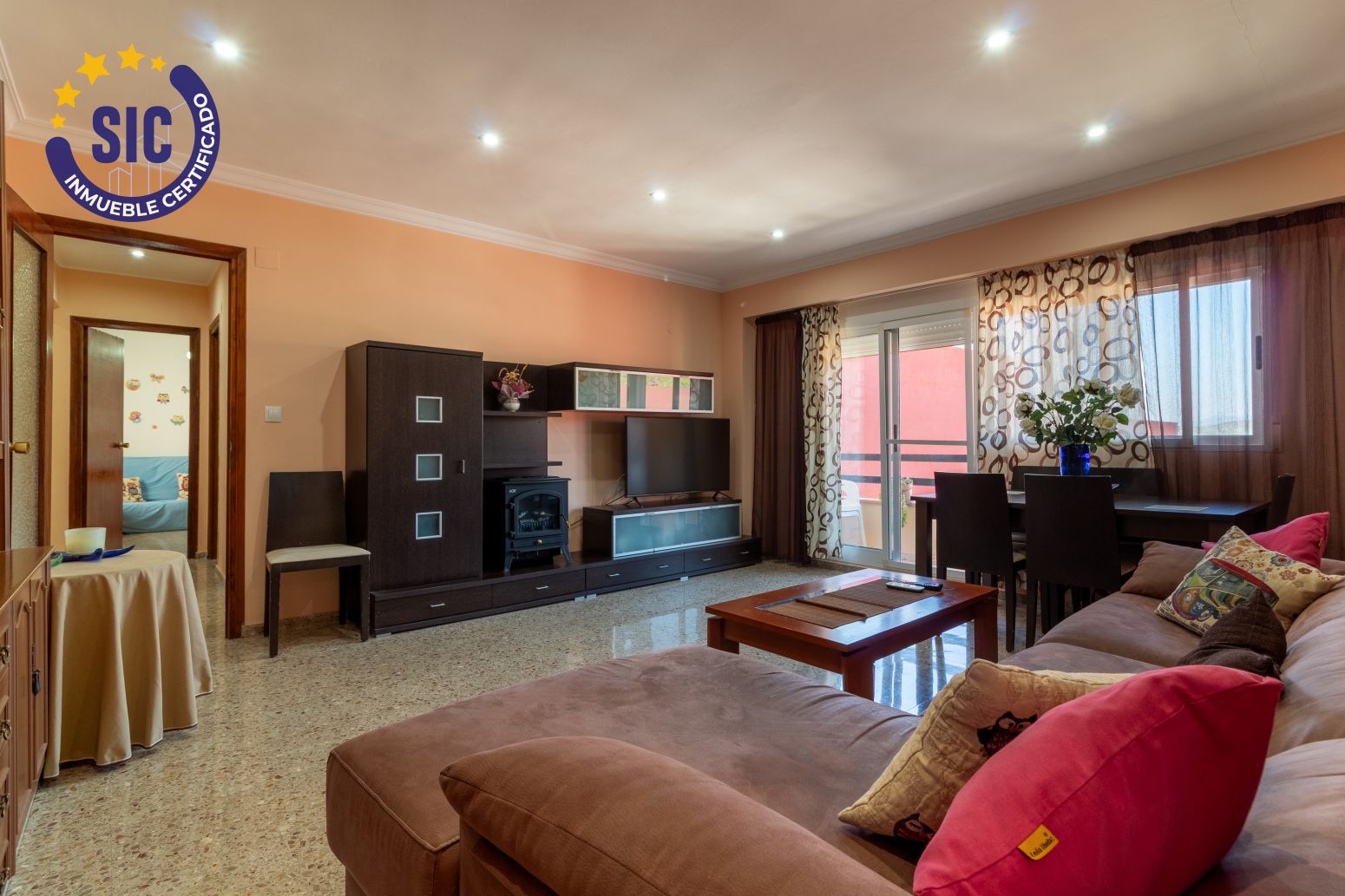 Living room of Flat for sale in Gilet  with Heating and Balcony