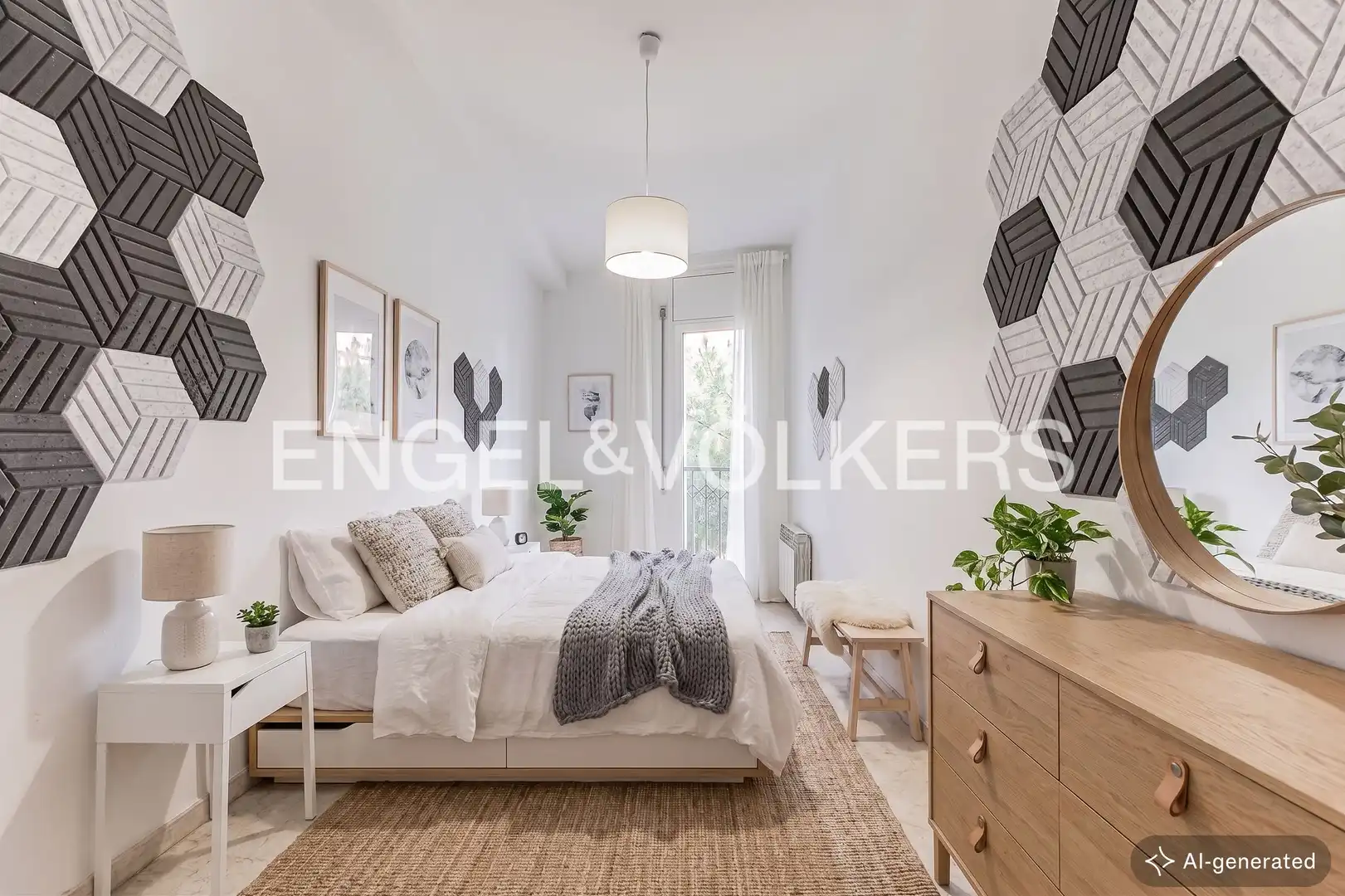 Schlafzimmer von Wohnung zum Verkauf in Barcelona mit Klimaanlage, Heizung und Terrasse