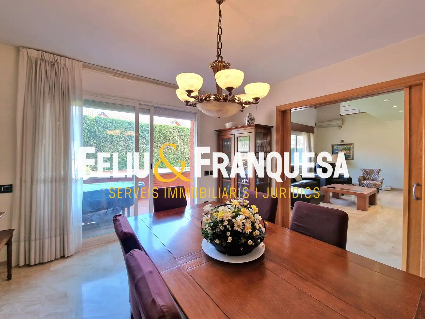 Dining room of Houses for sale in Sant Cugat del Vallès  with Heating, Private garden and Terrace