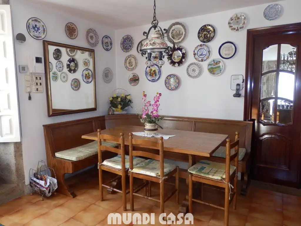 Dining room of Country homes for sale in Padrón  with Heating, Terrace and Furnished
