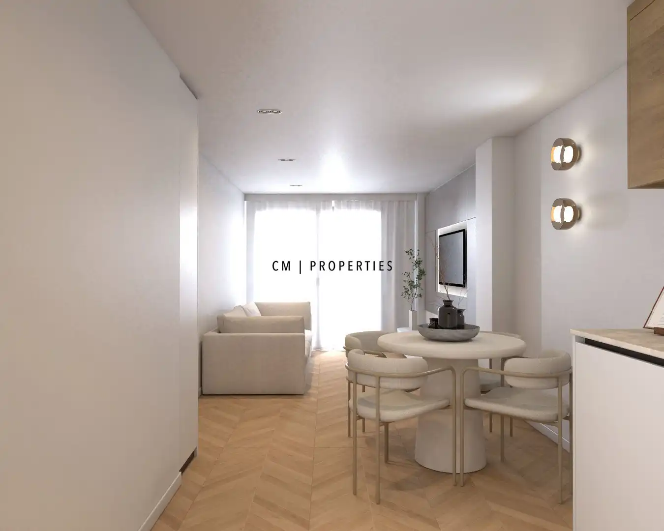 Wohnzimmer von Wohnung zum Verkauf in Valencia mit Klimaanlage, Heizung und Ofen