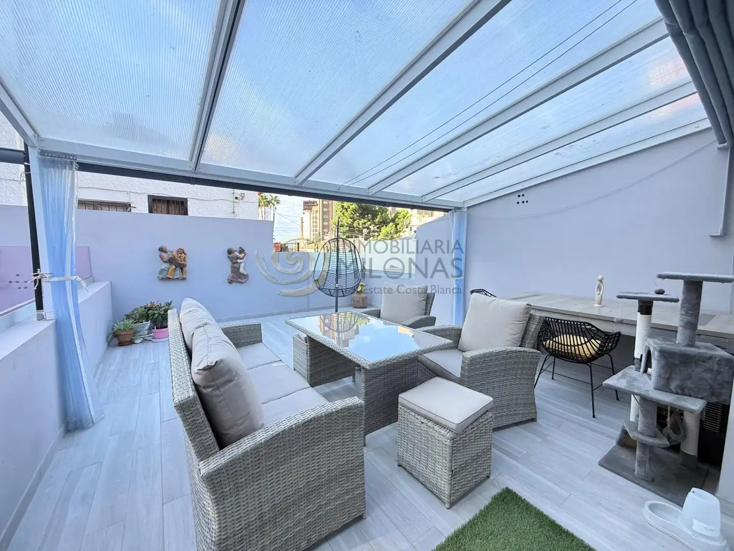Terraza de Casa o chalet en venta en Benidorm con Aire acondicionado, Calefacción y Jardín privado