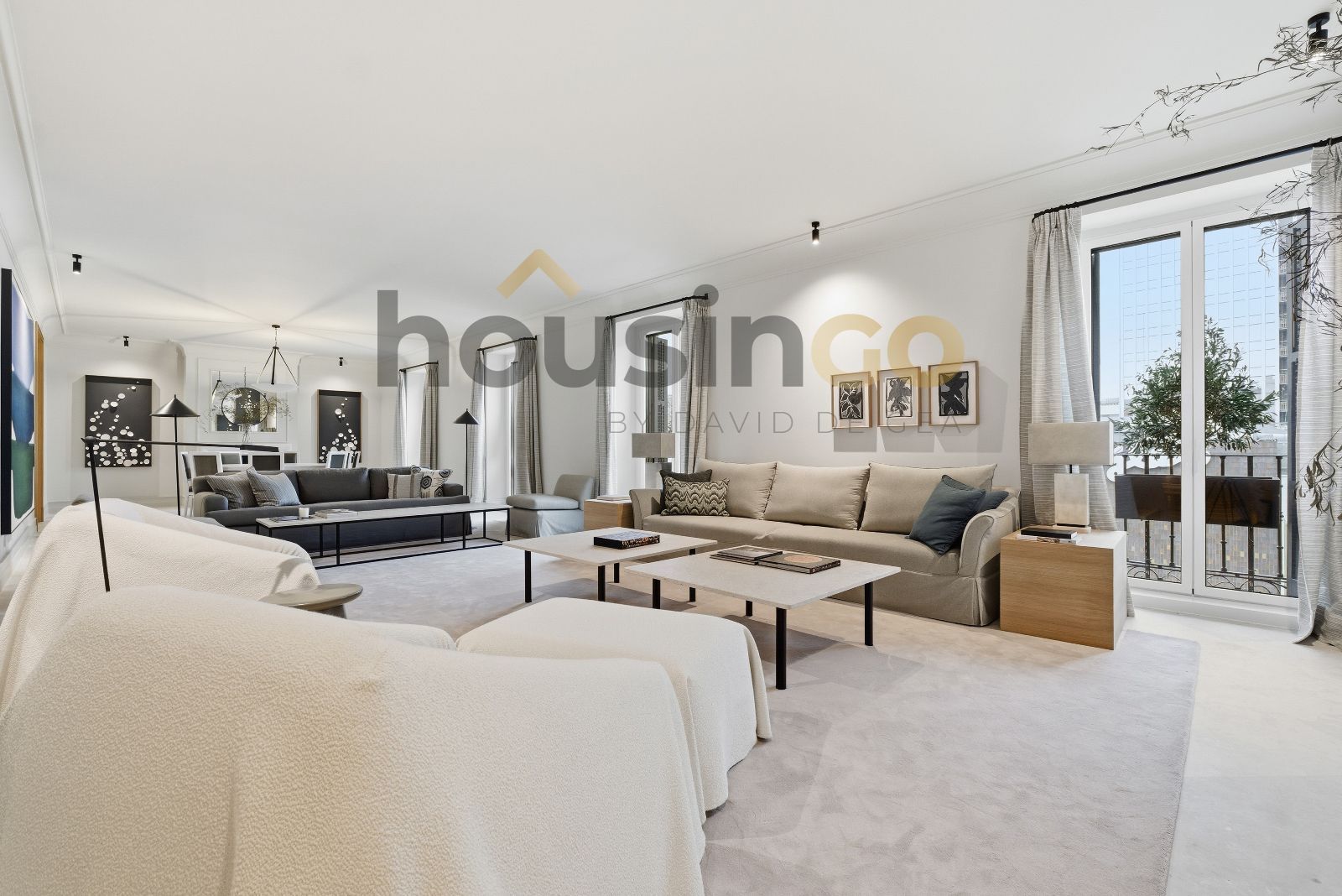 Sala d'estar de Pis en venda en  Madrid Capital amb Aire condicionat, Calefacció i Parquet