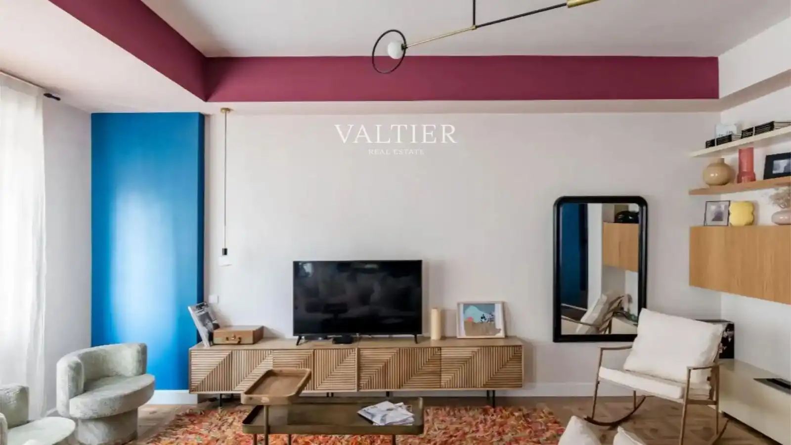 Sala d'estar de Pis de lloguer en  Madrid Capital amb Aire condicionat i Moblat