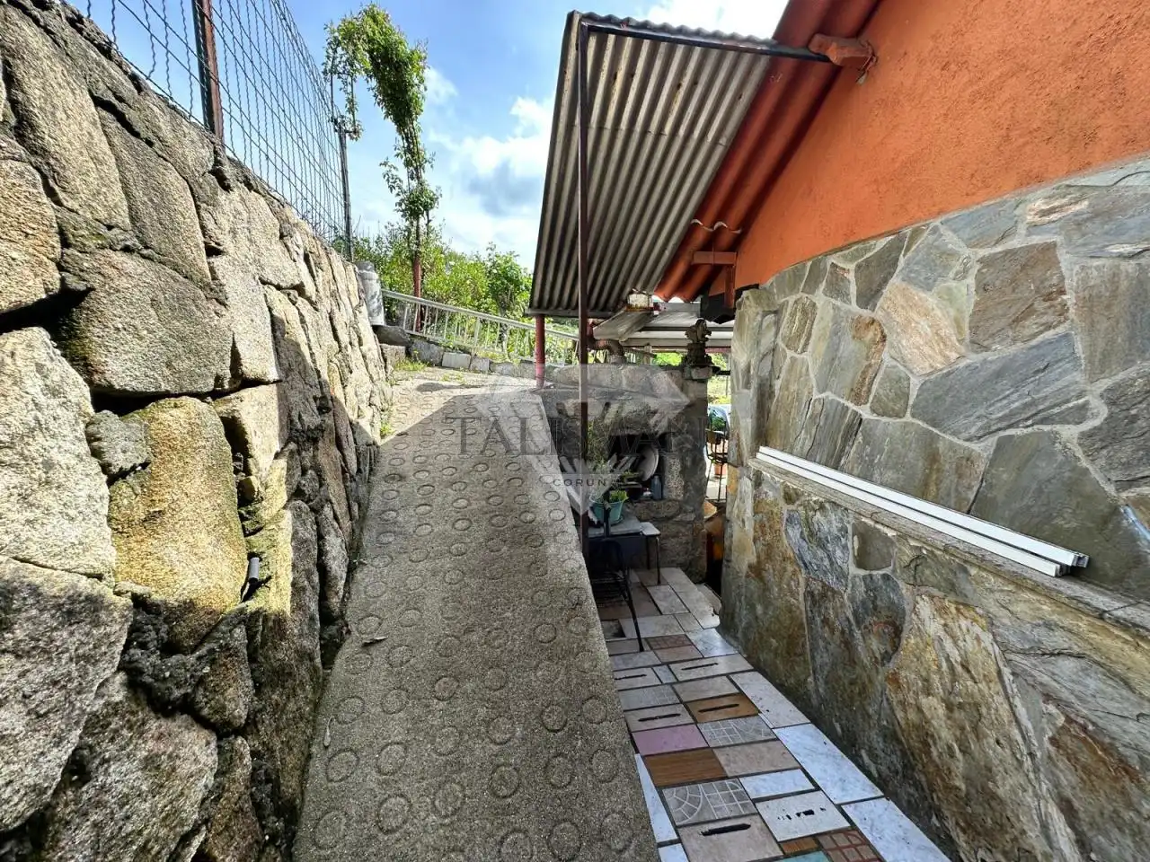 Terraza de Casa o chalet en venta en A Lama   con Calefacción, Jardín privado y Piscina