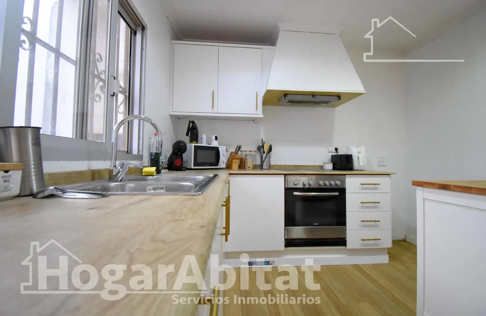 Kitchen of Flat for sale in Beniarbeig  with Air Conditioner, Heating and Parquet flooring