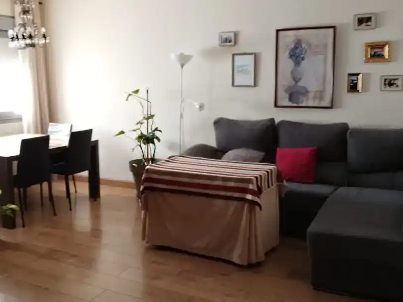 Sala de estar de Piso para compartir en Almendralejo con Aire acondicionado, Parquet y Amueblado