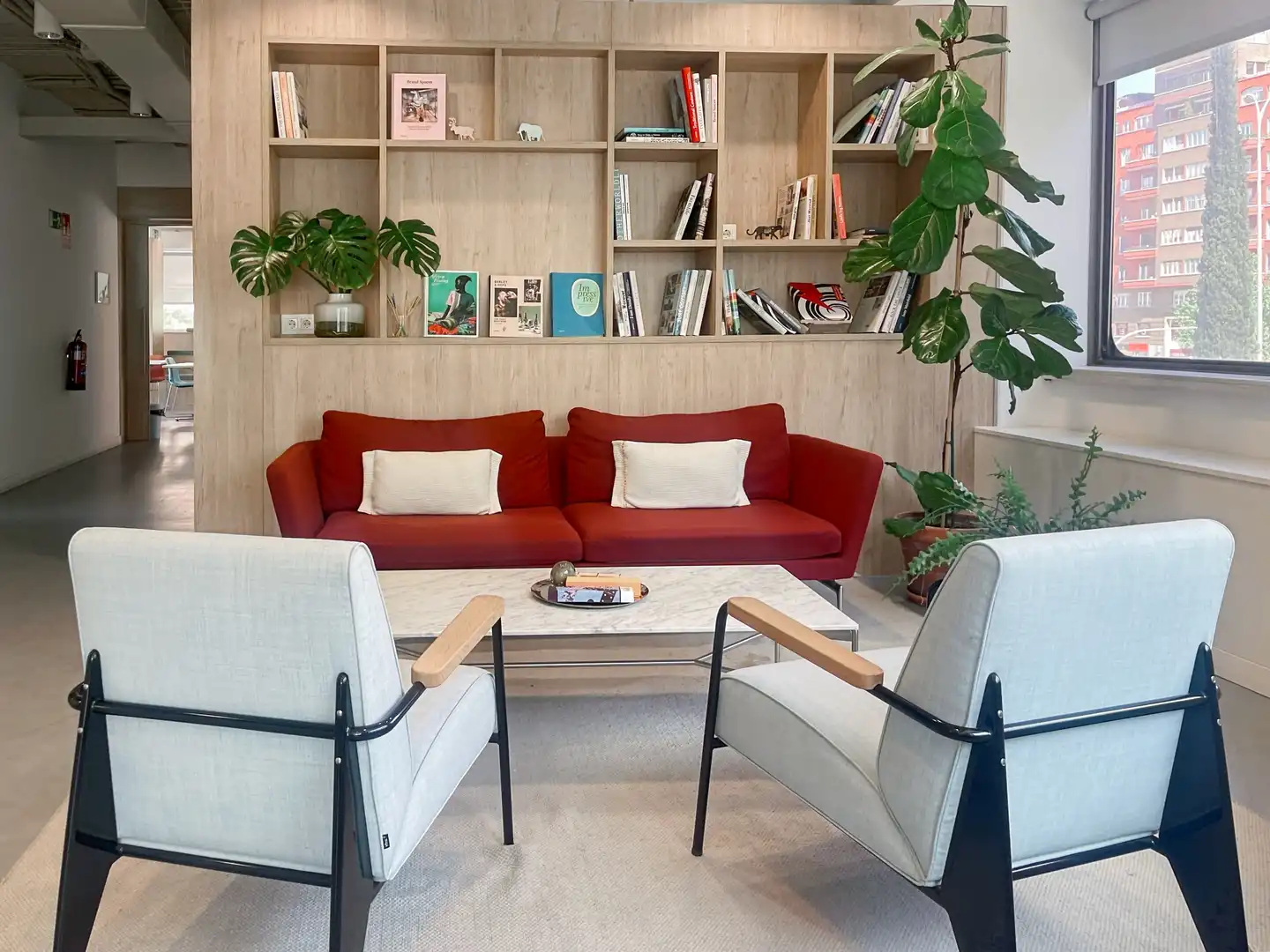 Sala de estar de Oficina de alquiler en Madrid con Aire acondicionado, Calefacción y Amueblado