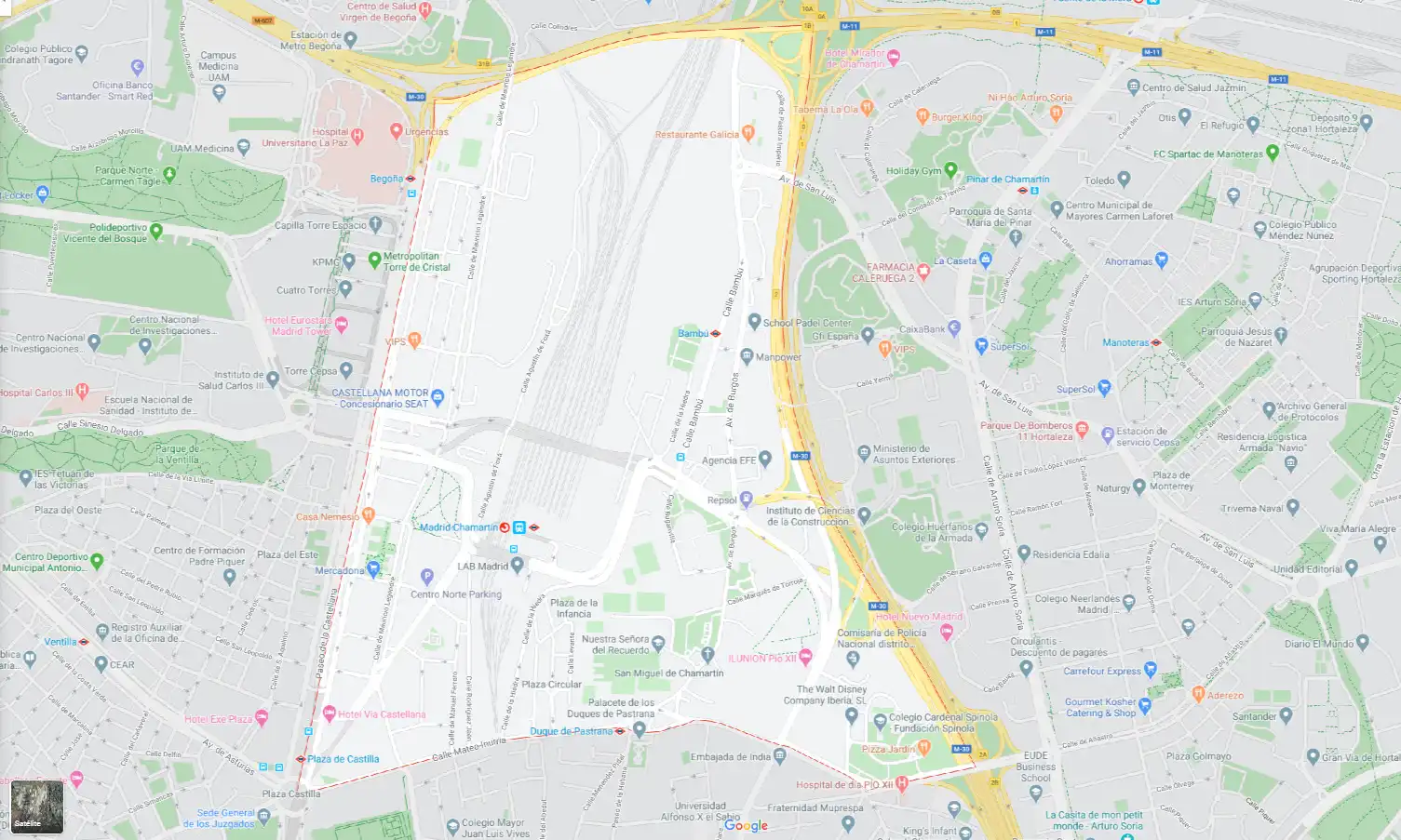 Außenansicht von Wohnung zur Miete in Madrid mit Klimaanlage, Heizung und Terrasse