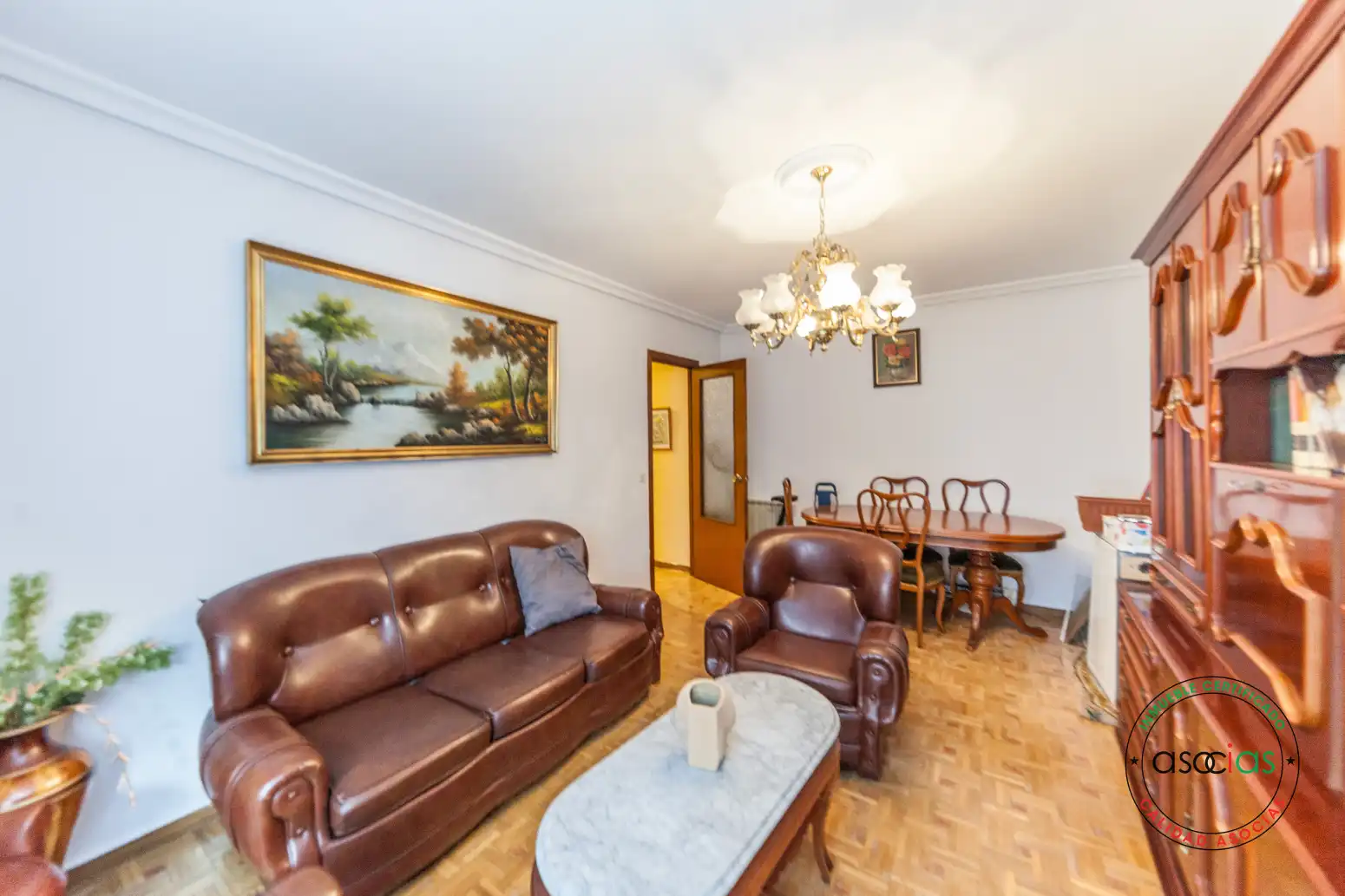Sala de estar de Piso en venta en Gijón  con Parquet y Trastero