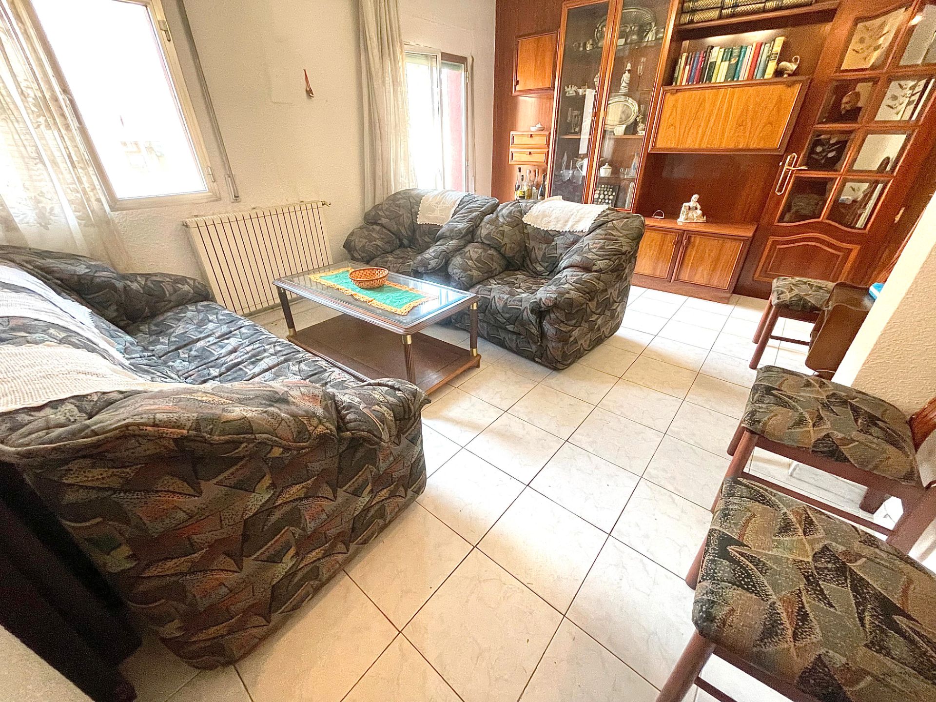 Sala d'estar de Pis en venda en  Madrid Capital amb Terrassa