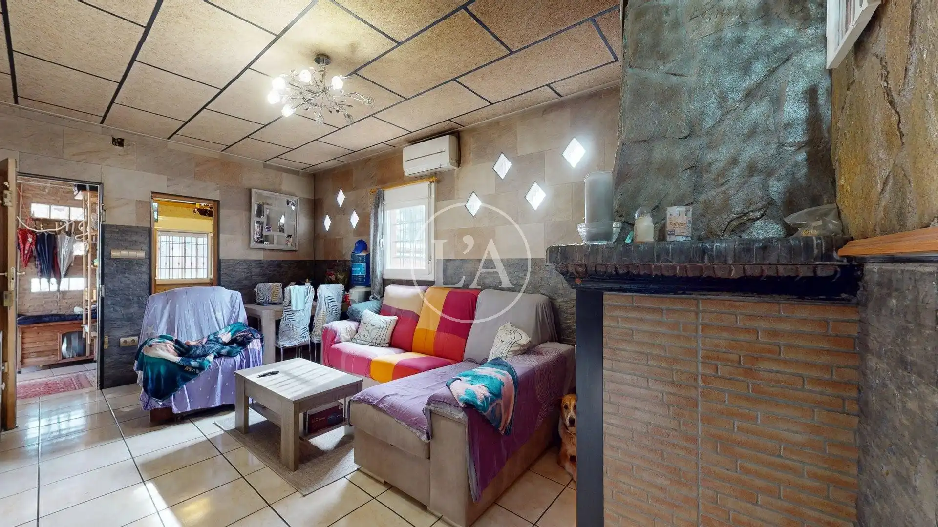 Sala d'estar de Casa o xalet en venda en Vilanova d'Escornalbou amb Calefacció, Jardí privat i Terrassa