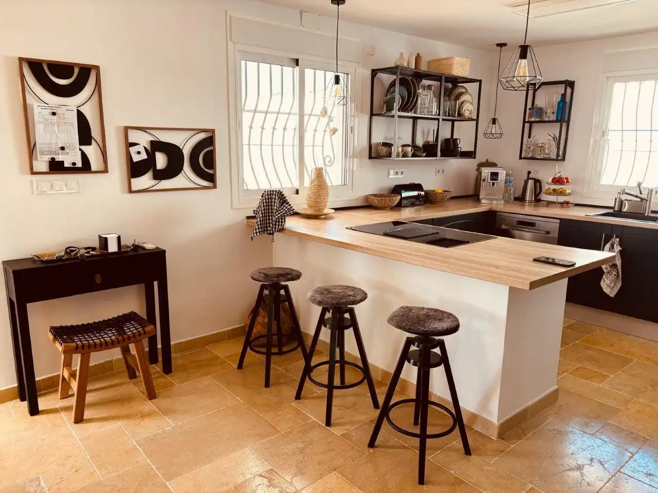 Cocina de Casa o chalet en venta en Alhaurín de la Torre con Aire acondicionado, Calefacción y Jardín privado