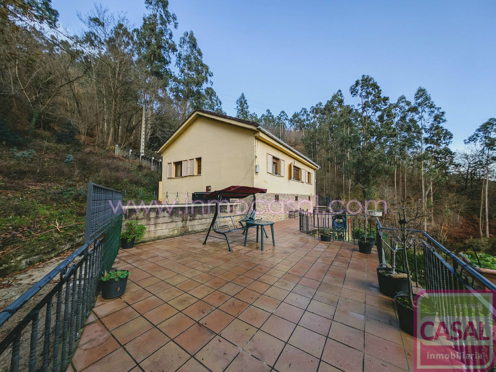 Exterior view of House or chalet for sale in Mieres (Asturias)  with Heating, Terrace and Storage room