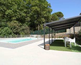 Swimming pool of Flat to rent in Sant Martí de Llémena  with Air Conditioner, Heating and Private garden