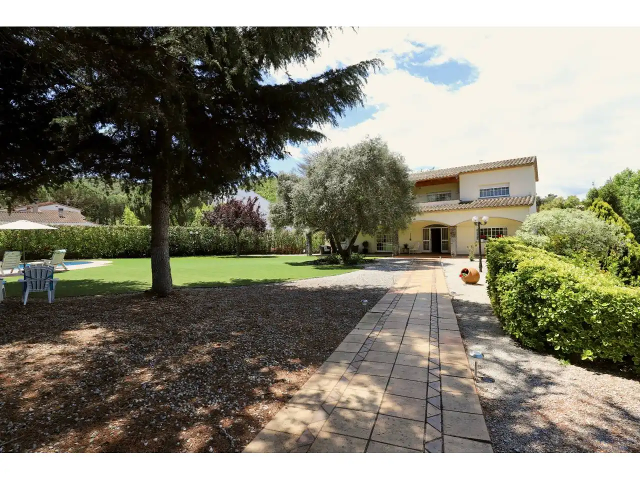 Garden of Houses for sale in Caldes de Malavella  with Heating, Private garden and Terrace