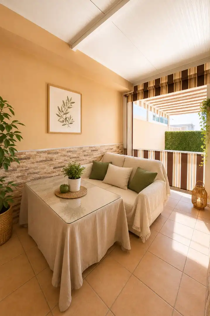 Terrasse von Wohnungen zum Verkauf in Mijas mit Klimaanlage, Heizung und Terrasse