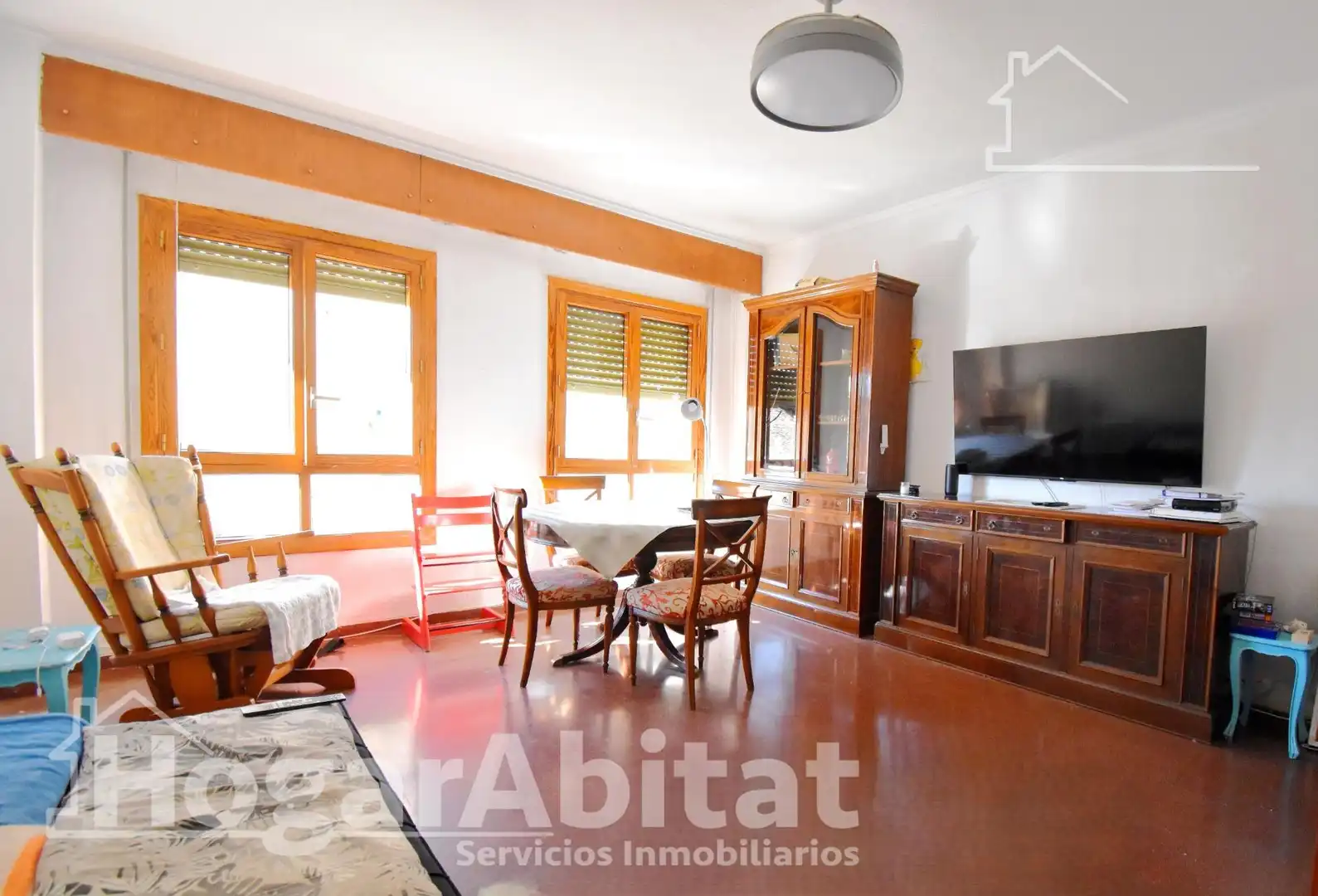 Living room of Flat for sale in Oliva  with Air Conditioner, Terrace and Balcony