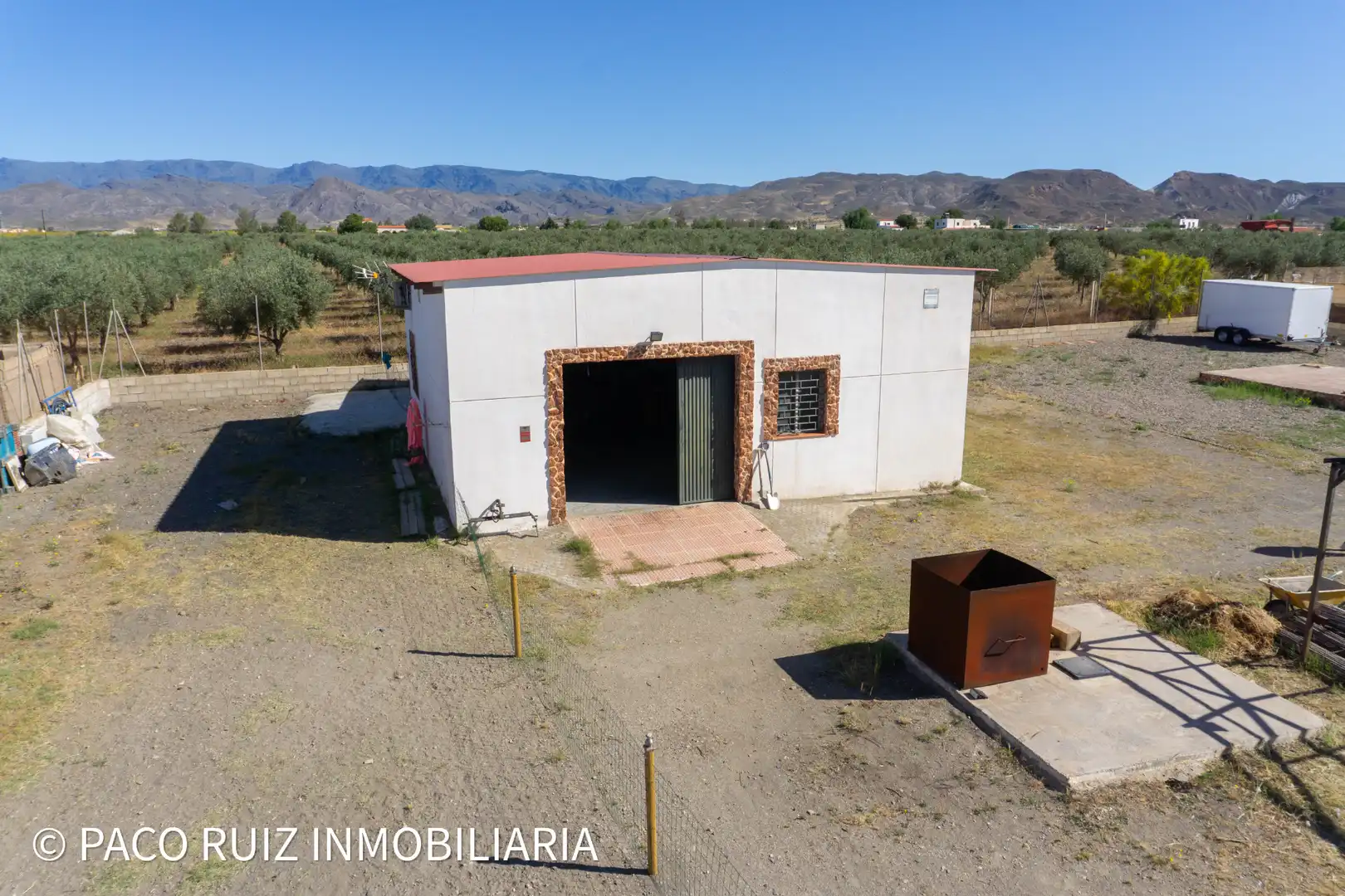 Vista exterior de Finca rústica en venta en Tabernas con Aire acondicionado, Jardín privado y Terraza