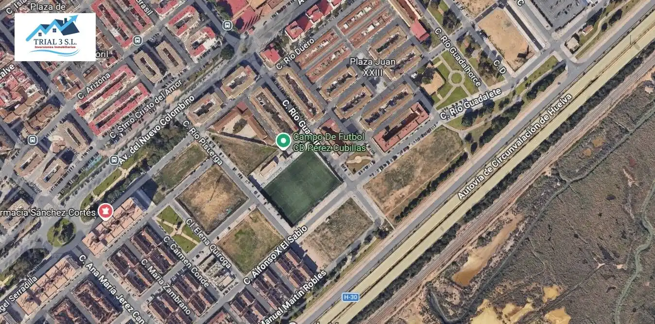 Vista exterior de Piso en venta en Huelva