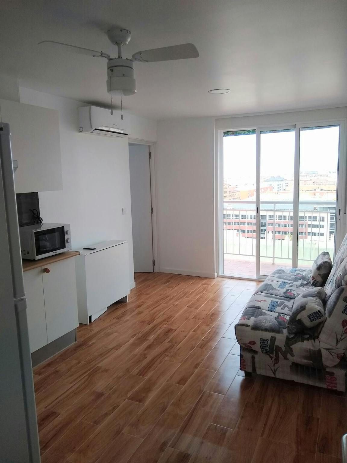 Bedroom of Flat to rent in  Valencia Capital  with Air Conditioner, Furnished and Washing machine