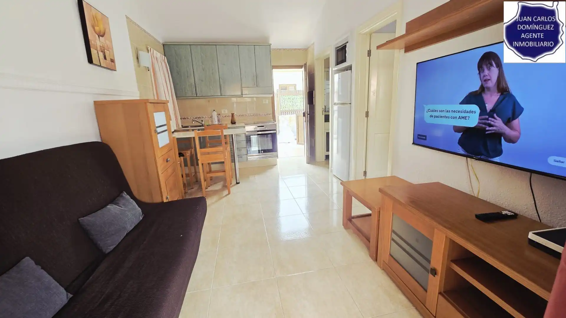 Sala d'estar de Casa o xalet de lloguer en San Bartolomé de Tirajana amb Aire condicionat, Terrassa i Moblat