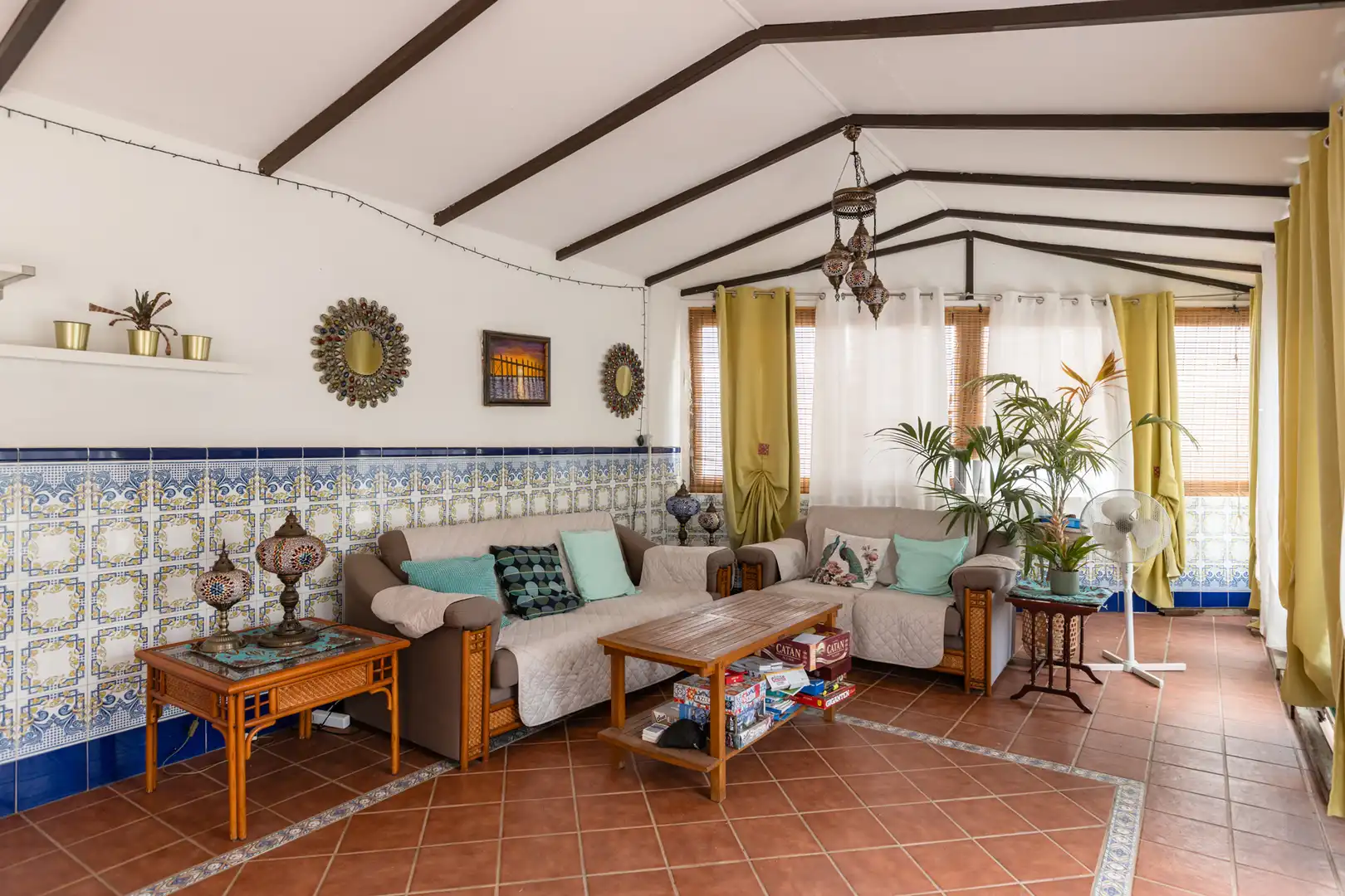 Sala d'estar de Casa o xalet en venda en Candelaria amb Aire condicionat, Jardí privat i Terrassa