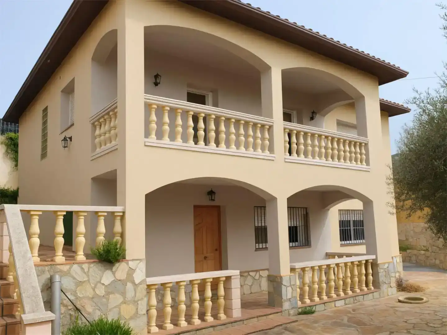 Vista exterior de Casa o chalet en venta en Fogars de la Selva con Aire acondicionado, Piscina y Balcón