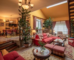 Sala d'estar de Casa o xalet en venda en Cambre  amb Aire condicionat, Calefacció i Jardí privat