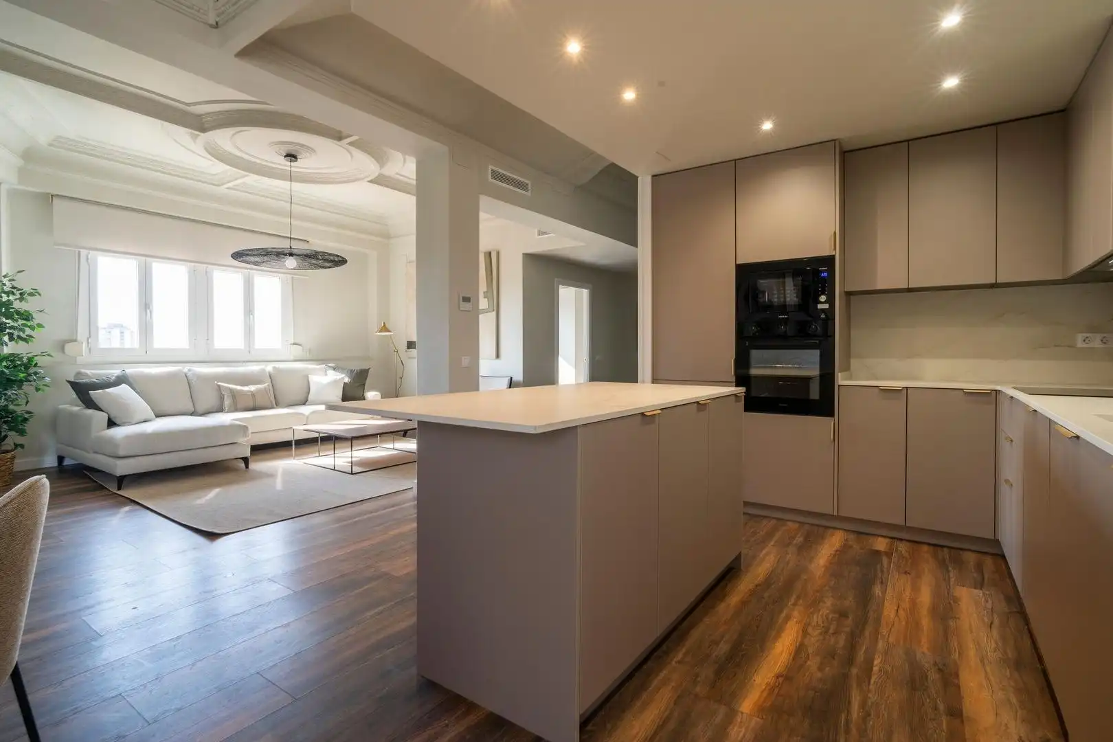 Kitchen of Attic for rent in Valencia  with Air Conditioner, Heating and Terrace