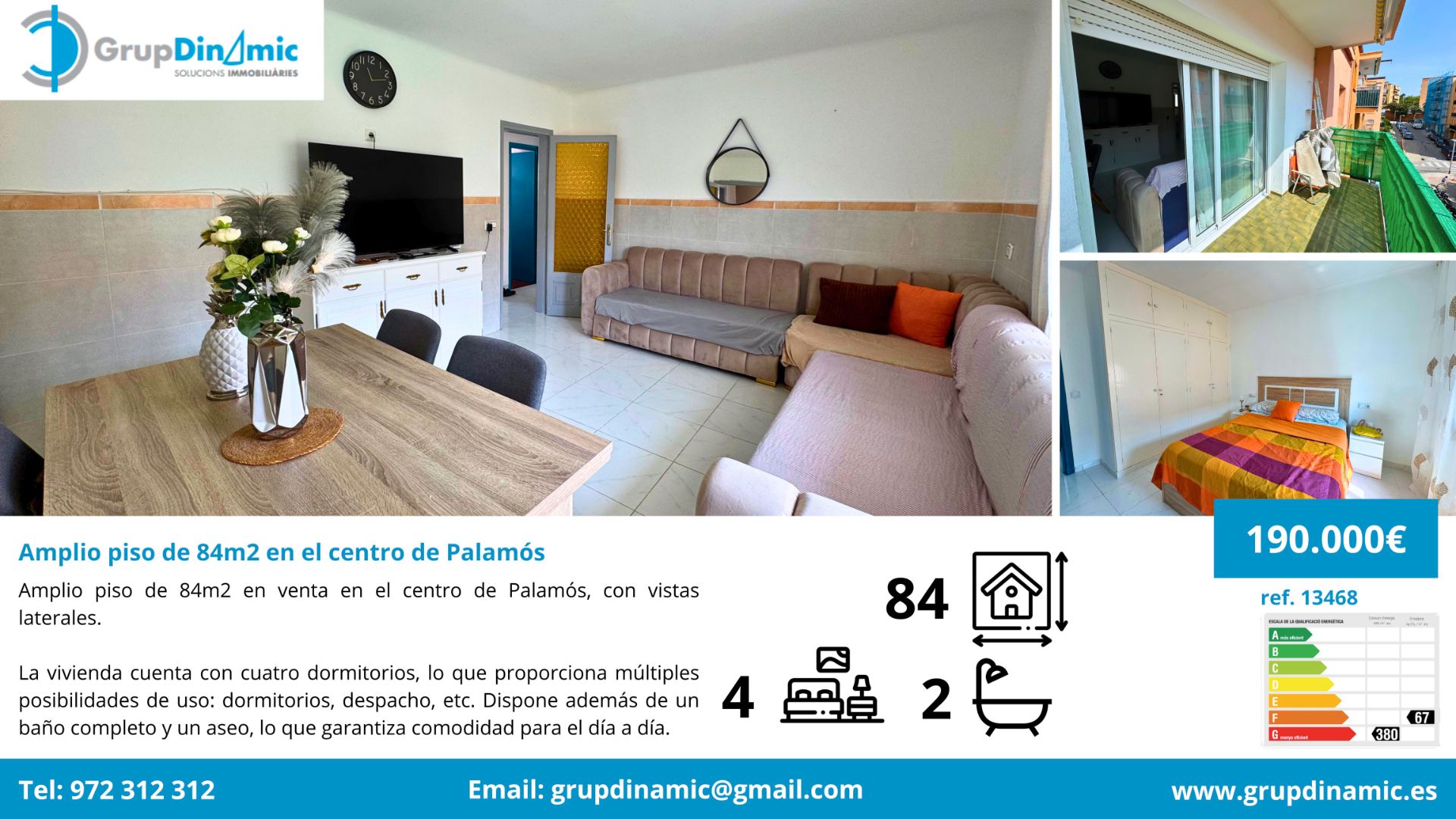 Sala d'estar de Pis en venda en Palamós amb Moblat i Balcó