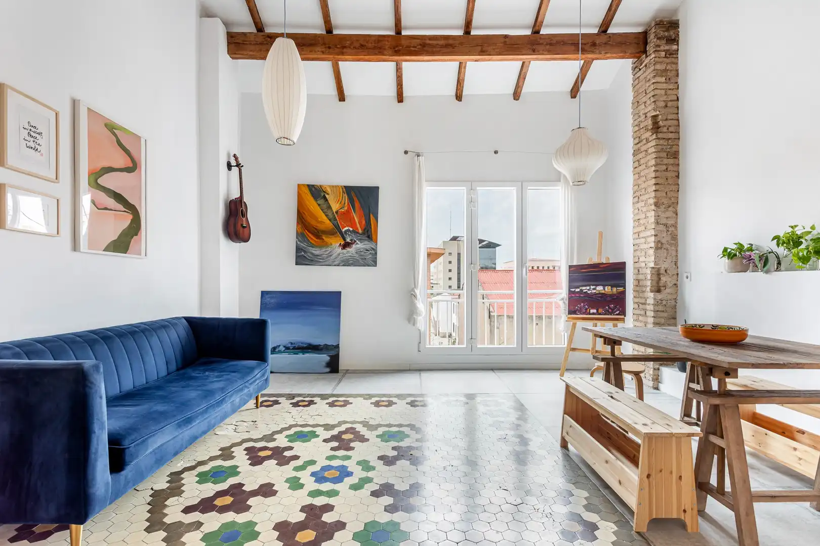 Sala de estar de Piso en venta en Campanar