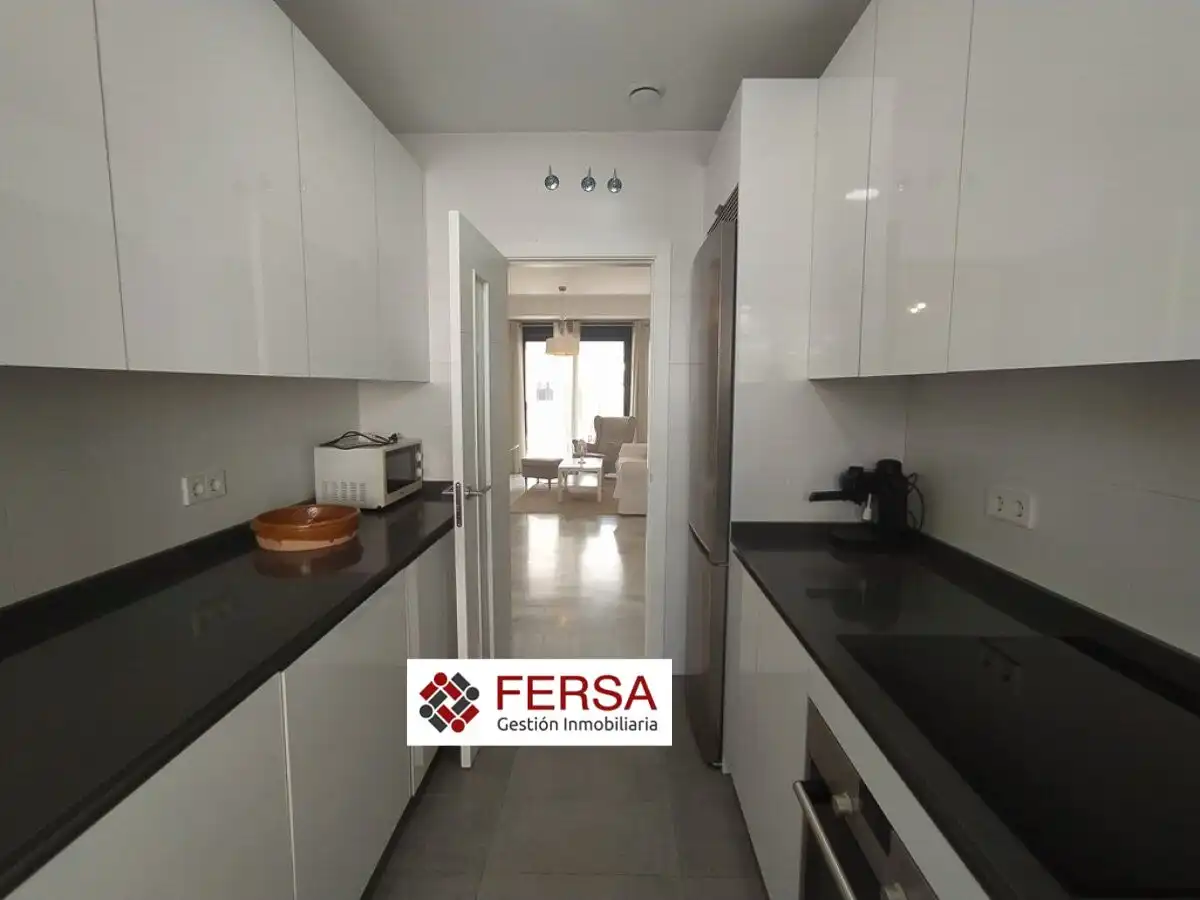Küche von Wohnung zur Miete in El Puerto de Santa María mit Klimaanlage, Heizung und Privatgarten