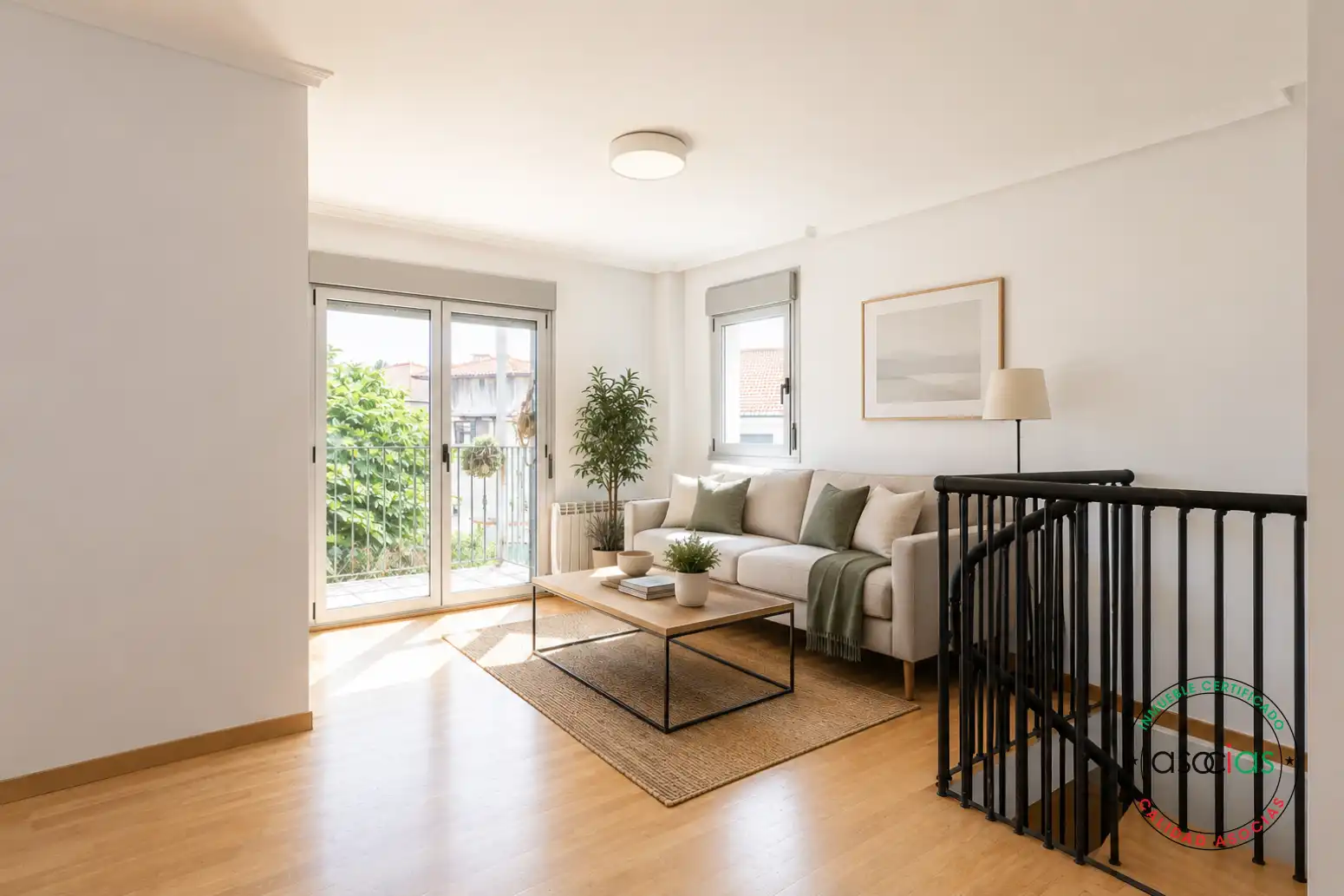 Sala de estar de Piso en venta en Muros de Nalón con Calefacción, Jardín privado y Terraza
