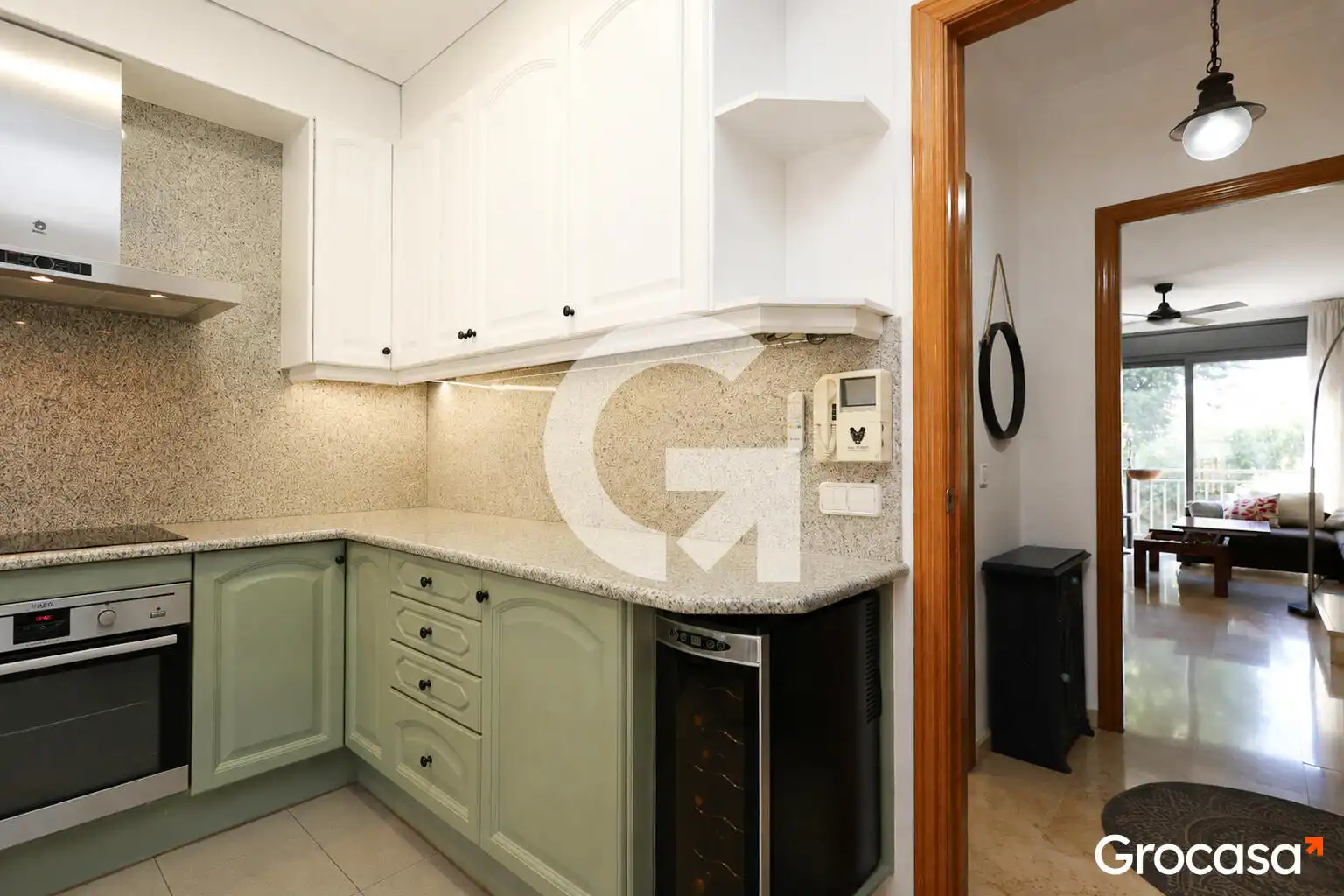 Cocina de Casa adosada en venta en El Prat de Llobregat con Aire acondicionado, Calefacción y Terraza