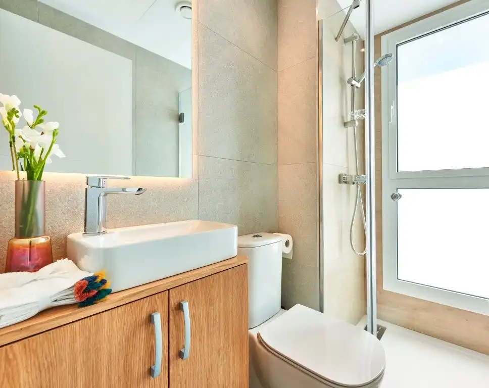 Baño de Apartamento en venta en Santanyí con Aire acondicionado, Calefacción y Jardín privado